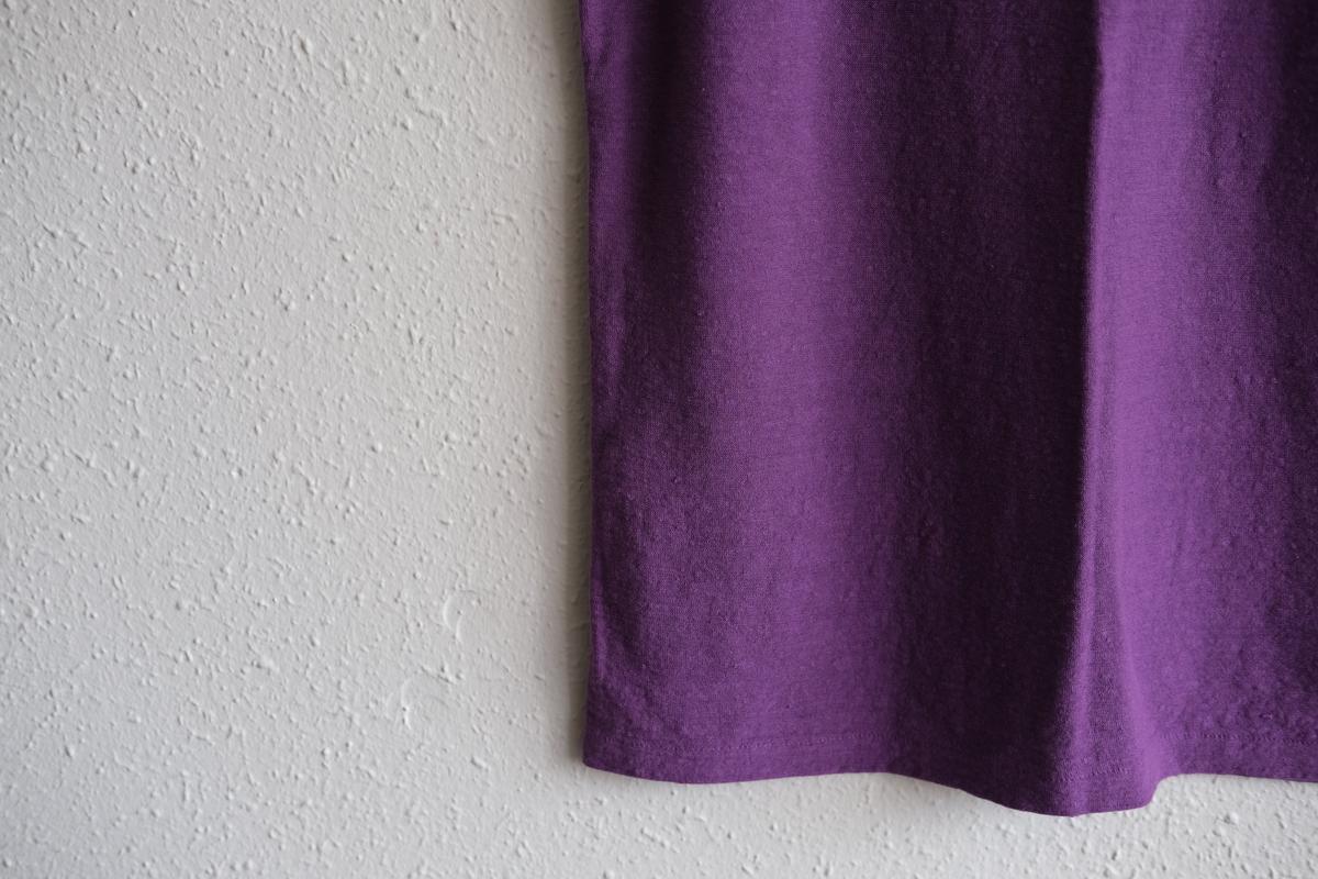 リネンコットンアンダーウェア ノースリーブ｜メンズ｜パープル