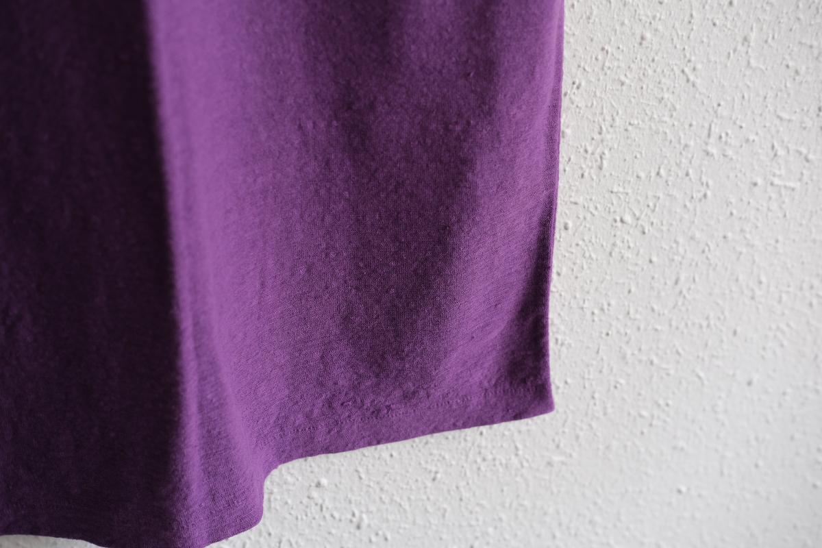 リネンコットンアンダーウェア ノースリーブ｜メンズ｜パープル