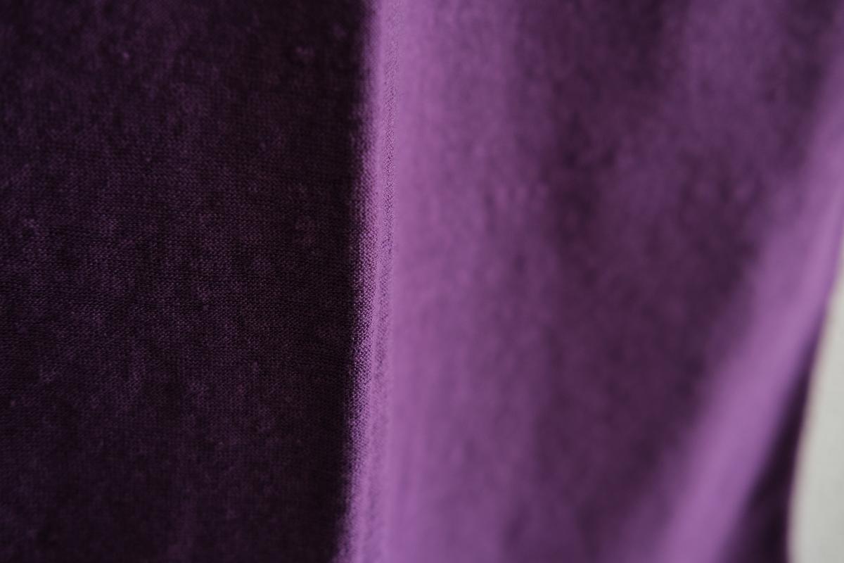 リネンコットンアンダーウェア ノースリーブ｜メンズ｜パープル