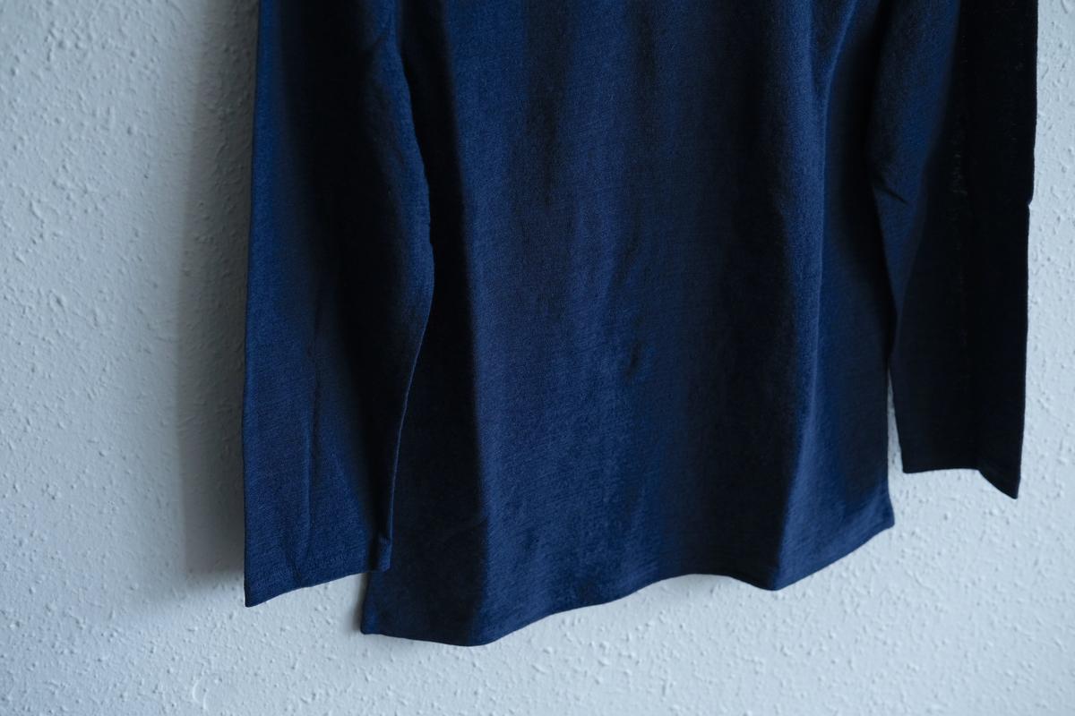 リネンコットンアンダーウェア7分袖｜レディース｜インクネイビー