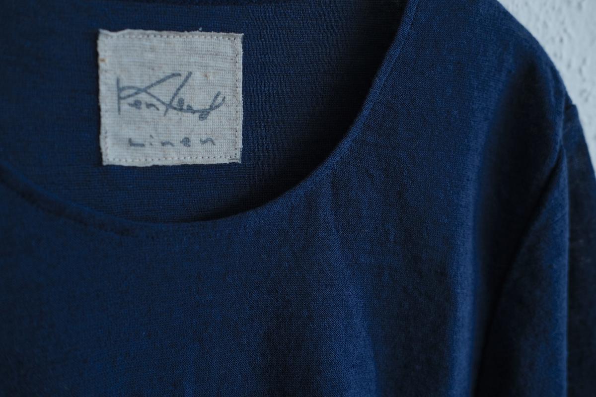 リネンコットンアンダーウェア7分袖｜レディース｜インクネイビー