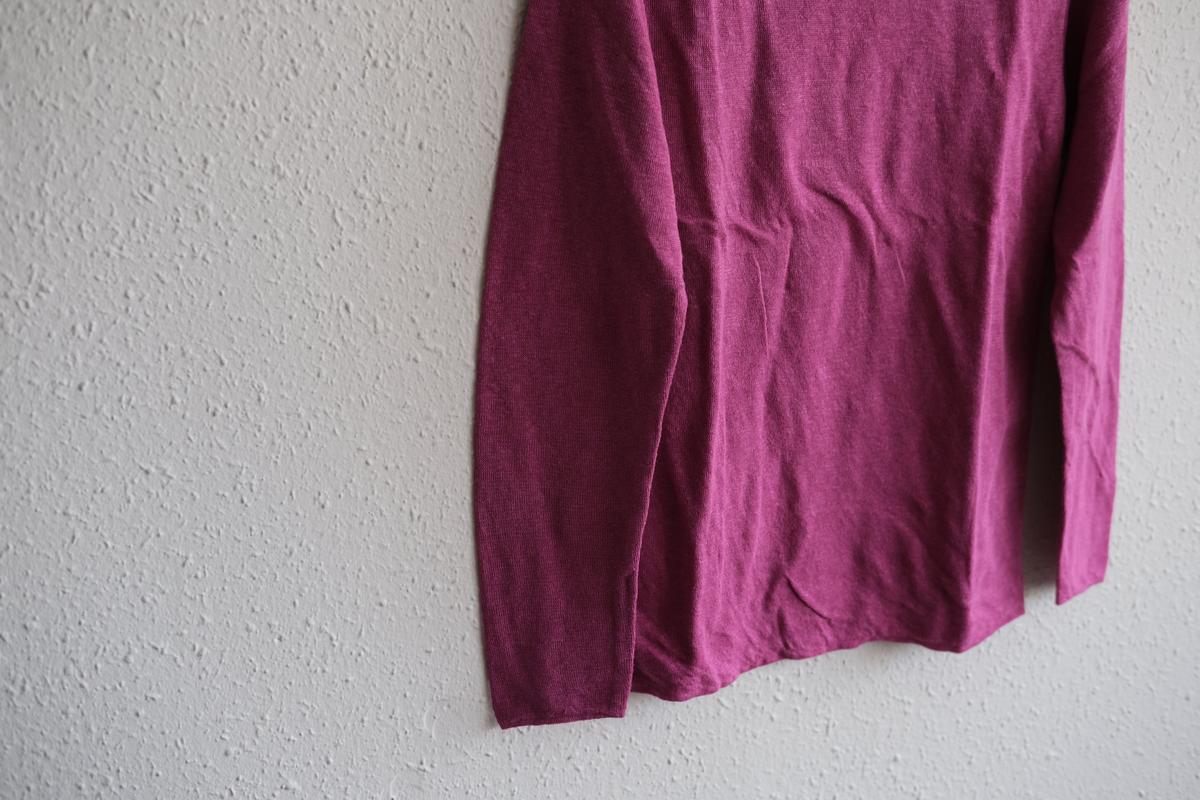 リネンニット 長袖二重プルオーバー｜レディース｜コスモス