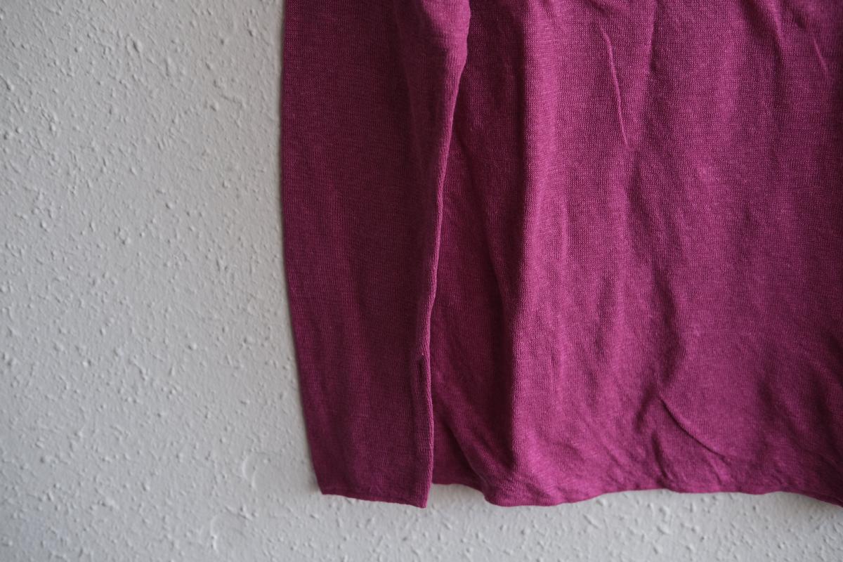 リネンニット 長袖二重プルオーバー｜レディース｜コスモス