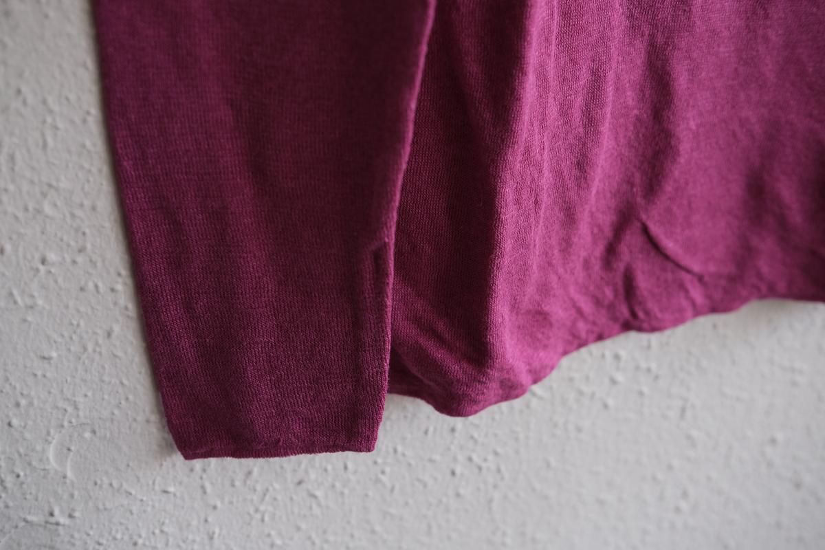 リネンニット 長袖二重プルオーバー｜レディース｜コスモス