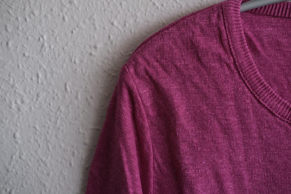 リネンニット 長袖二重プルオーバー｜レディース｜コスモス