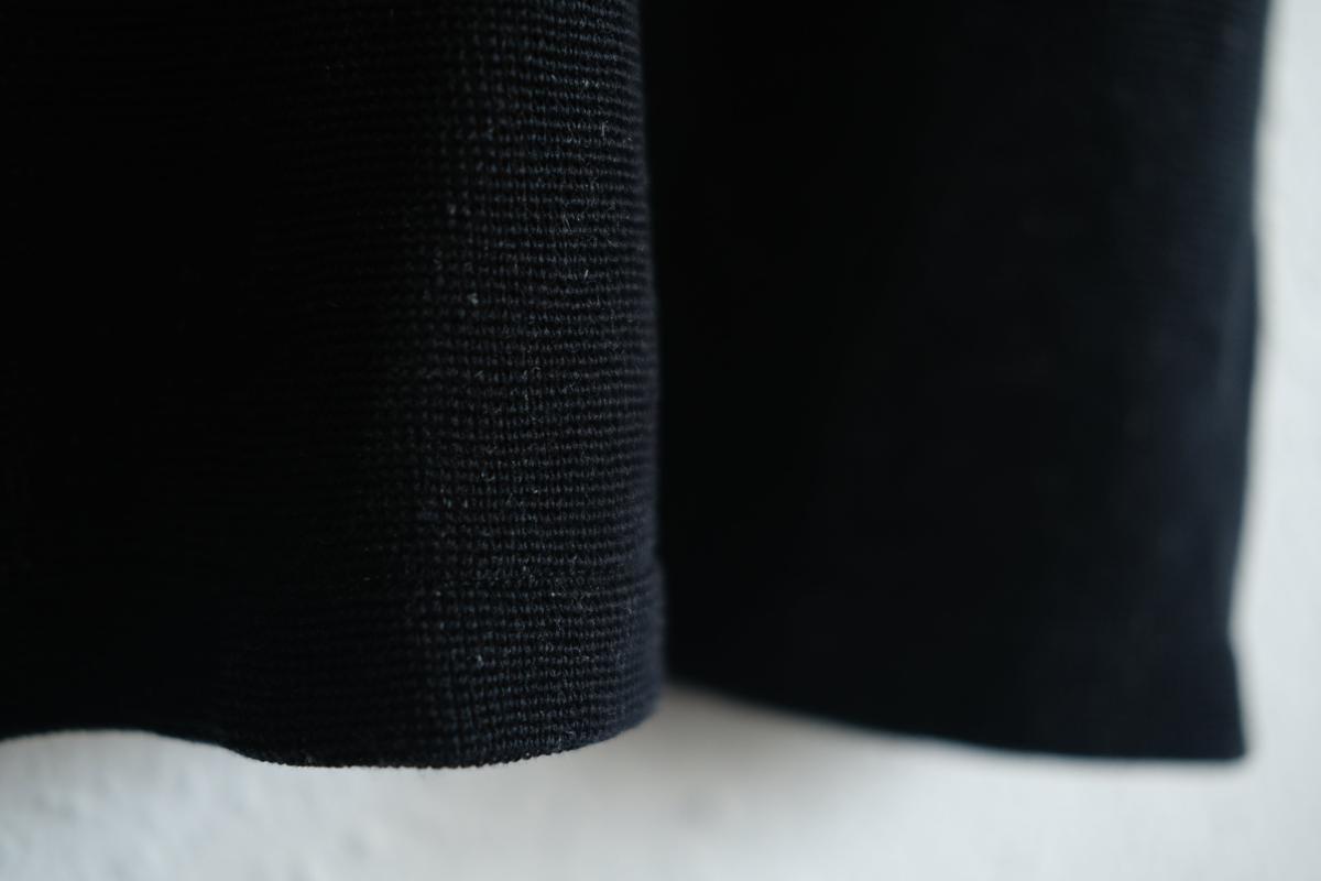 コットンリネンニット半袖ポロシャツ｜メンズ｜黒