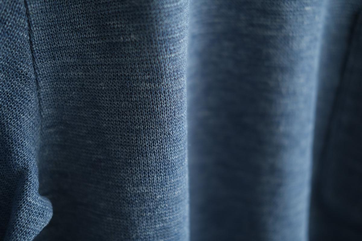 リネンニット半袖プルオーバー｜メンズ｜ダークスカイ