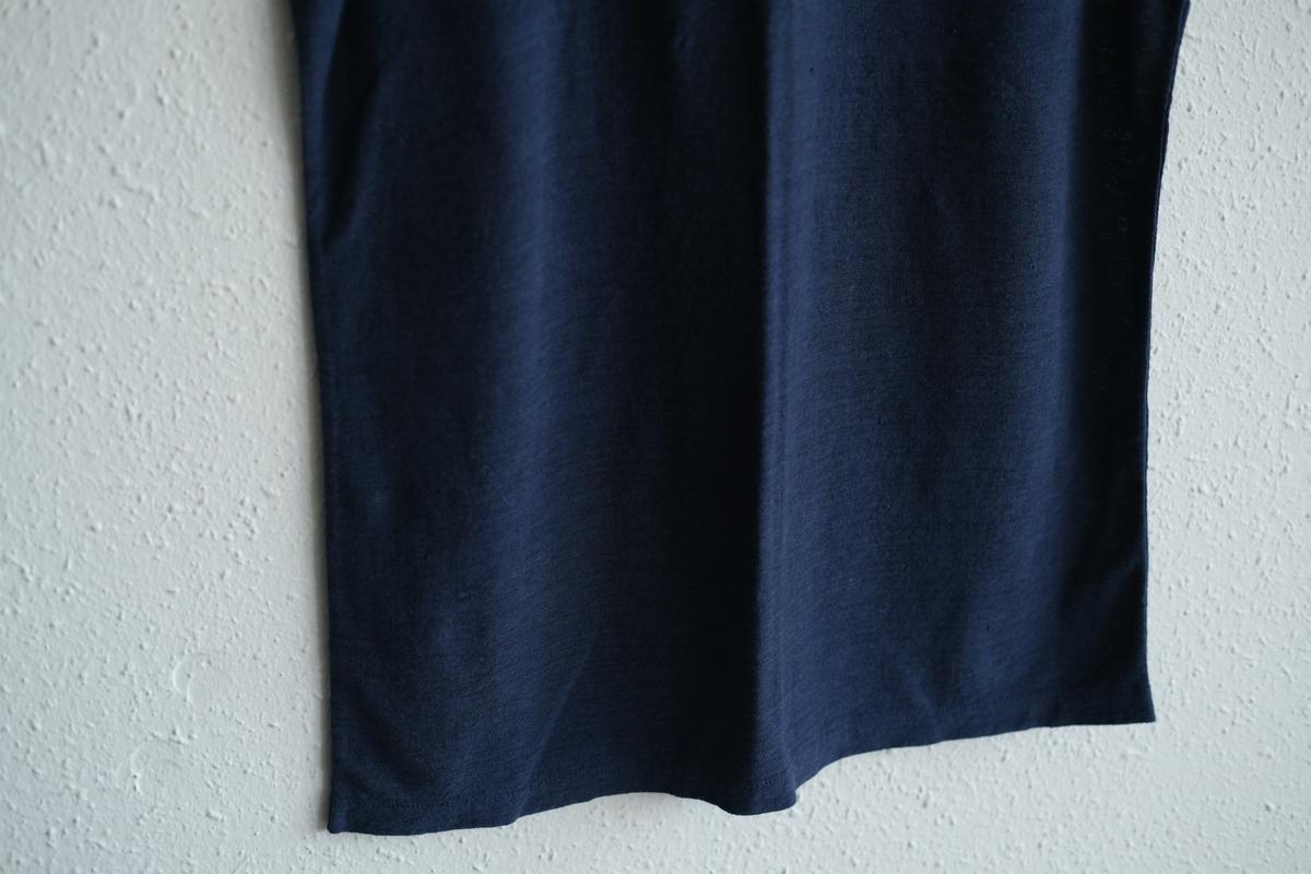 リネンコットンアンダーウェア ノースリーブ｜メンズ｜ダークネイビー