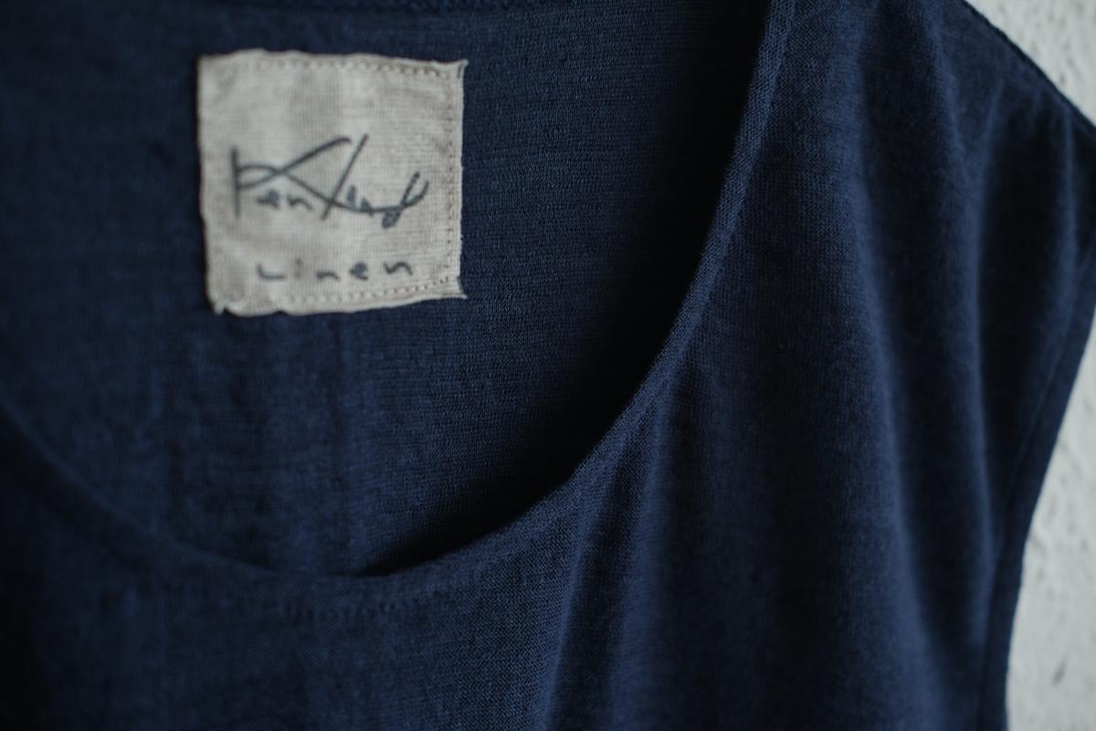 リネンコットンアンダーウェア ノースリーブ｜メンズ｜ダークネイビー