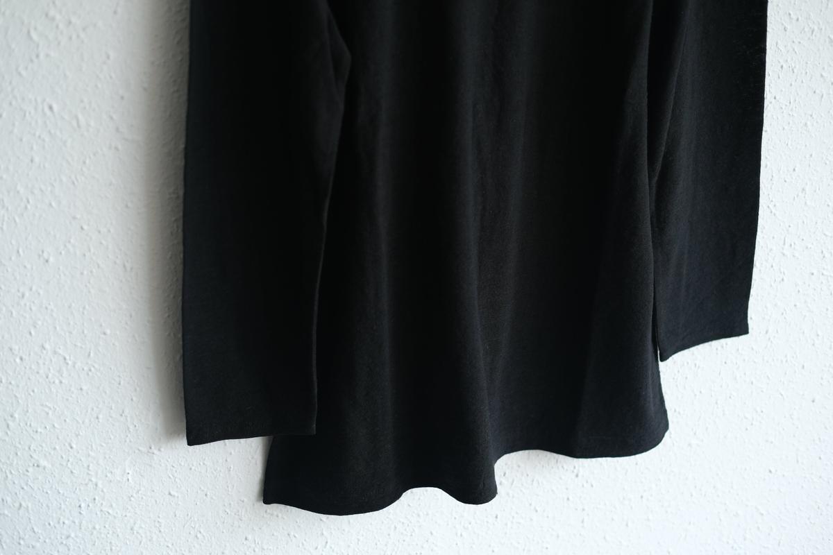 リネンコットンアンダーウェア 9分袖｜メンズ｜黒