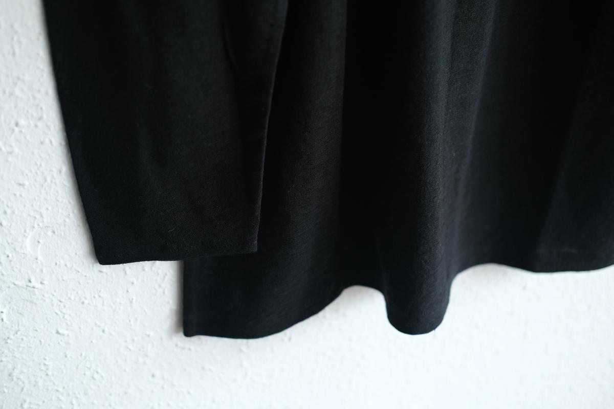 リネンコットンアンダーウェア 9分袖｜メンズ｜黒