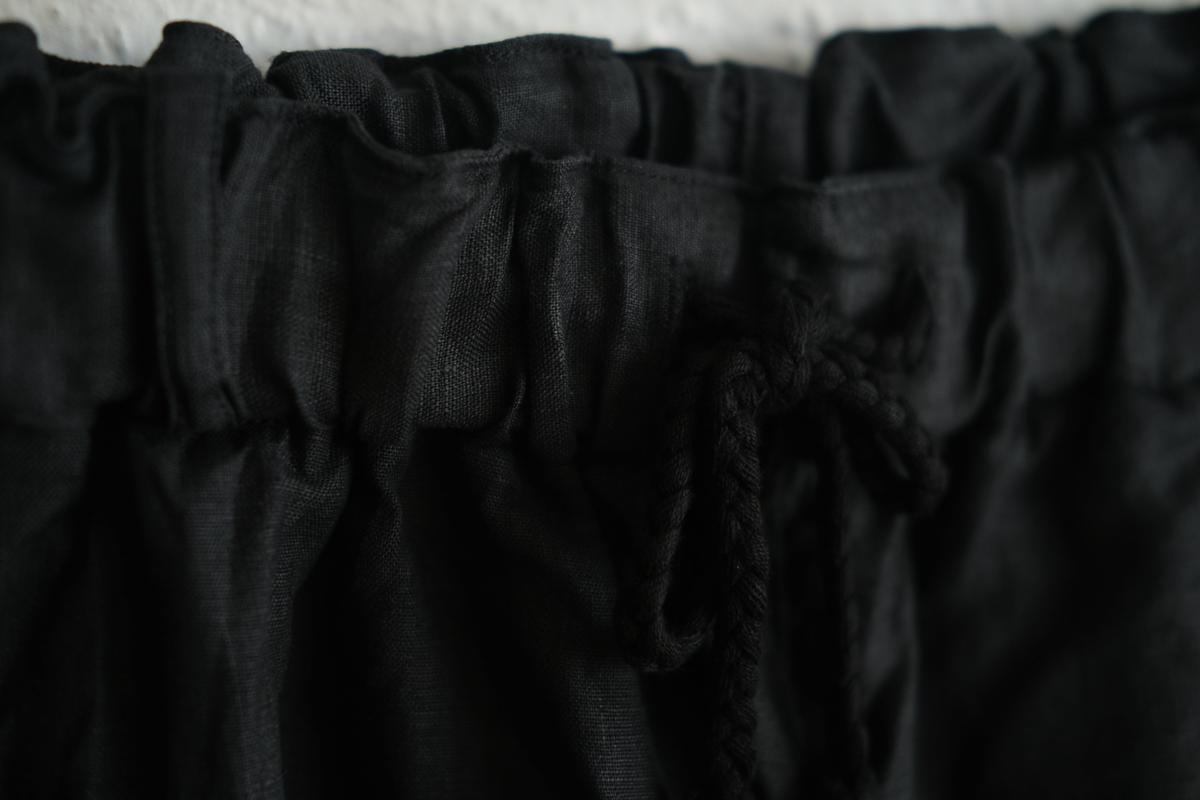 MITTAN / 大麻パンツ 黒 PT-116 / unisex