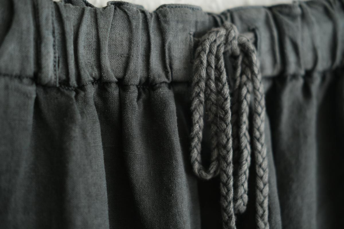 MITTAN / 大麻パンツ 炭 PT-116 / unisex