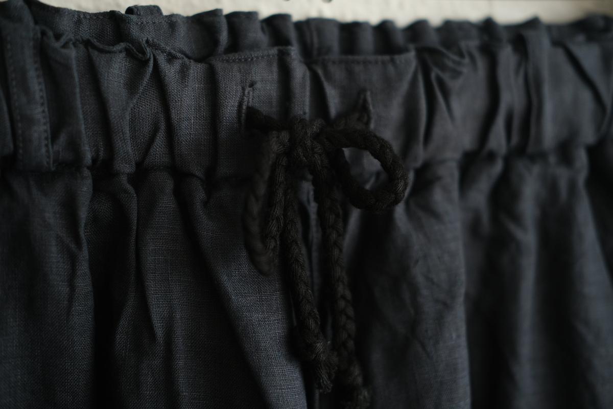 MITTAN / 大麻パンツ 墨黒 PT-116 / unisex