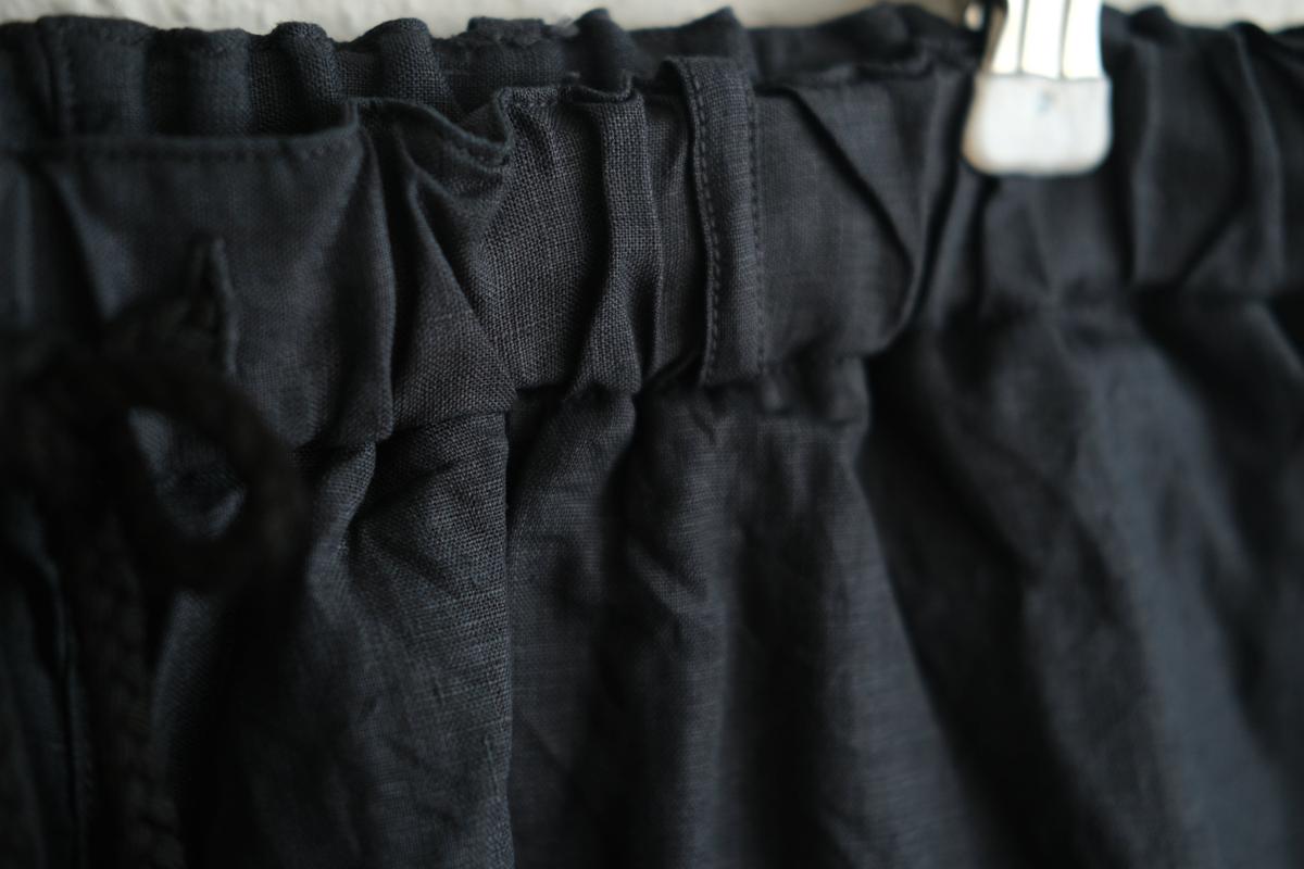 MITTAN / 大麻パンツ 墨黒 PT-116 / unisex