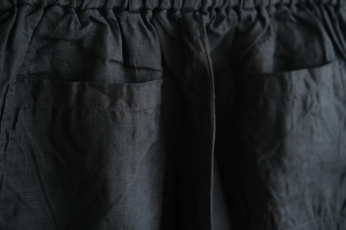 MITTAN / 大麻パンツ 墨黒 PT-116 / unisex