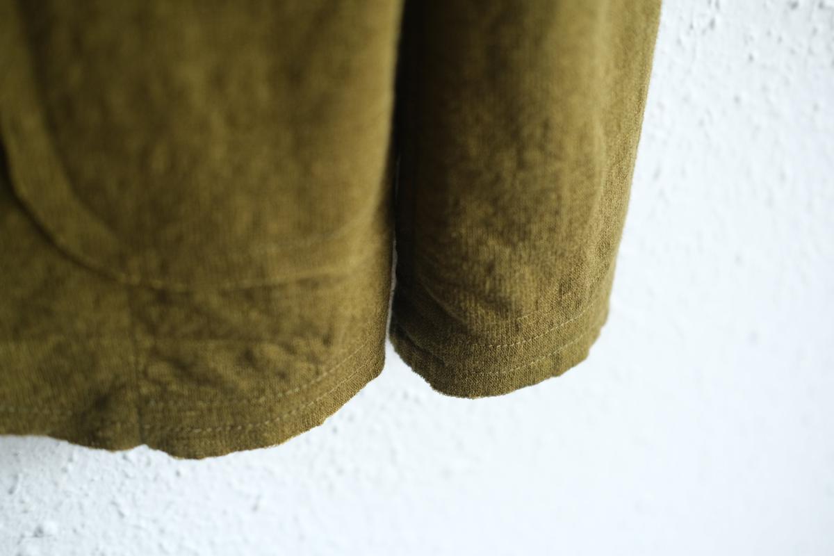 リネンニット ジャケット｜レディース｜カーキ