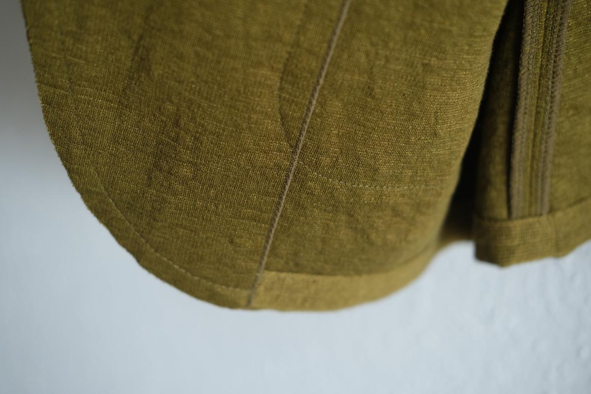 リネンニット ジャケット｜レディース｜カーキ