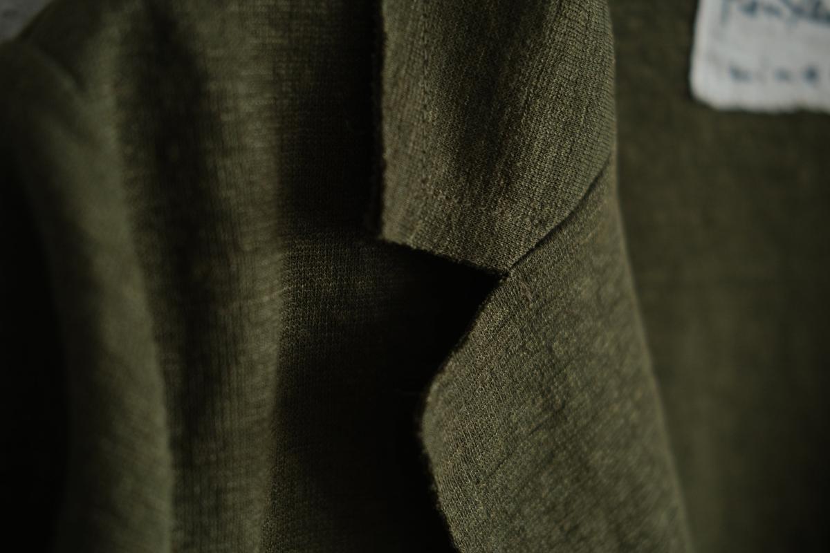 リネンニット ジャケット｜レディース｜モスグリーン