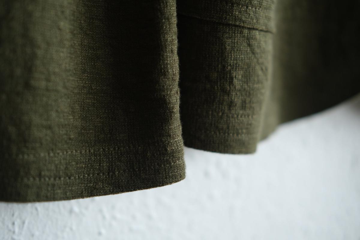 リネンニット ジャケット｜レディース｜モスグリーン