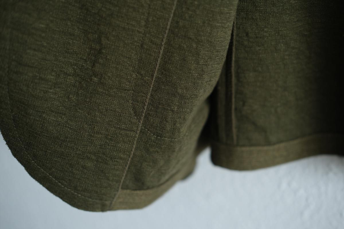 リネンニット ジャケット｜レディース｜モスグリーン