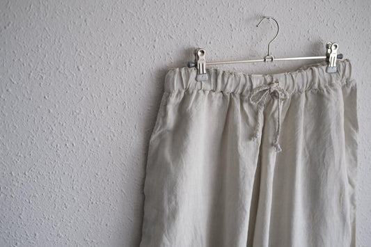 MITTAN / 大麻パンツ ベンガラ白 PT-116B / unisex