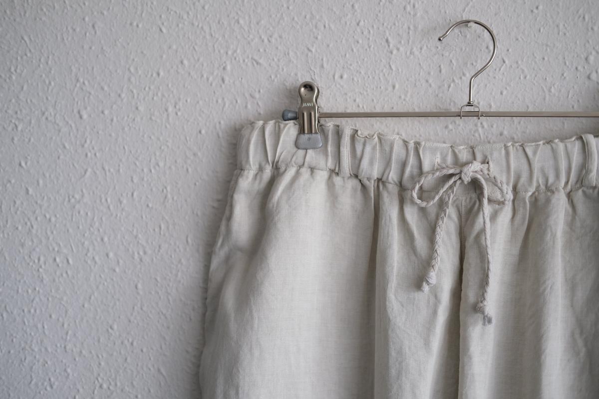 MITTAN / 大麻パンツ ベンガラ白 PT-116B / unisex