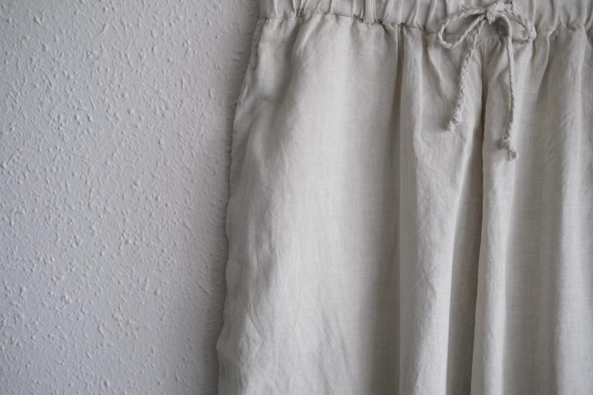 MITTAN / 大麻パンツ ベンガラ白 PT-116B / unisex