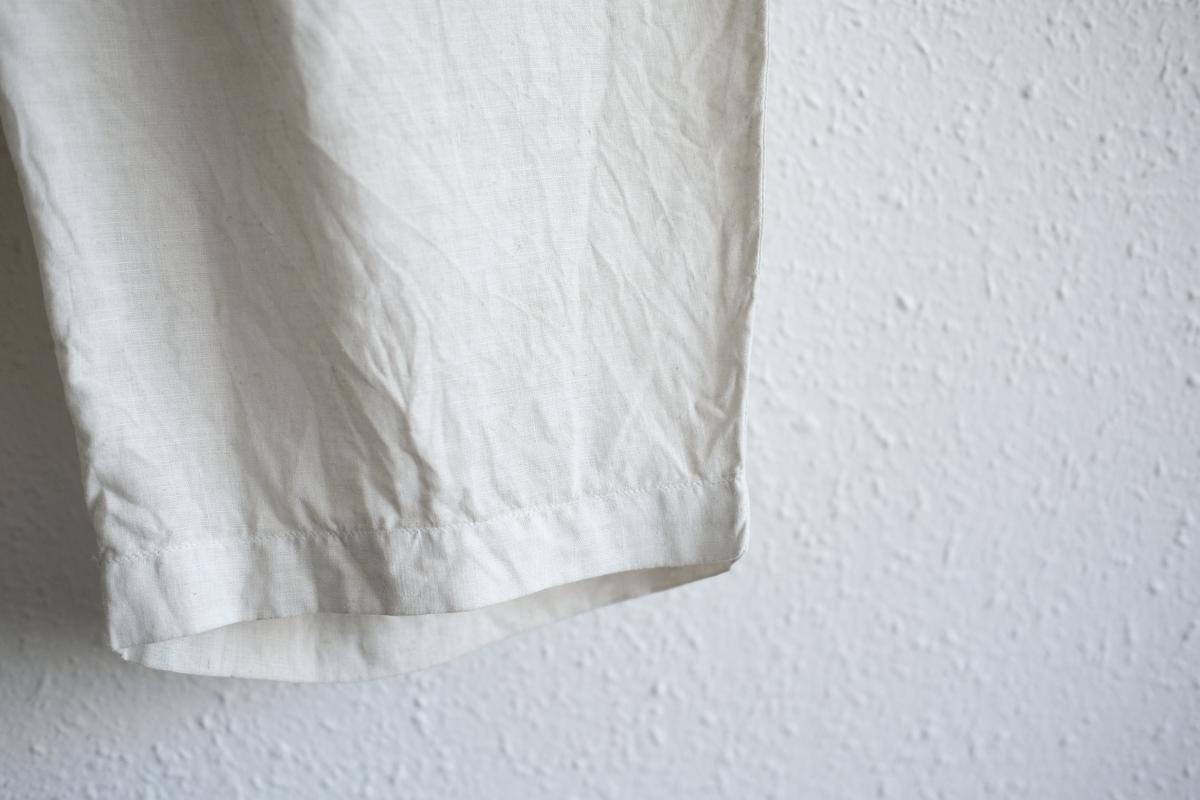 MITTAN / 大麻パンツ ベンガラ白 PT-116B / unisex