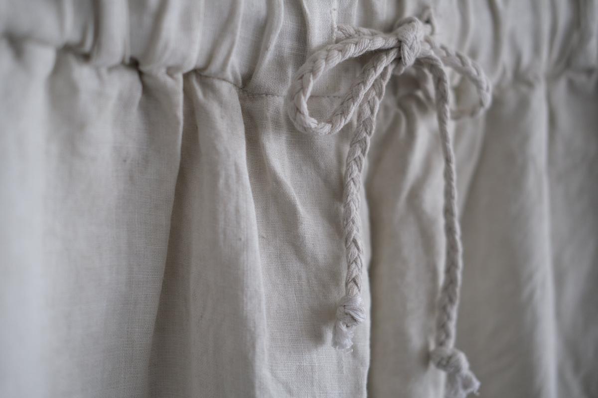 MITTAN / 大麻パンツ ベンガラ白 PT-116B / unisex