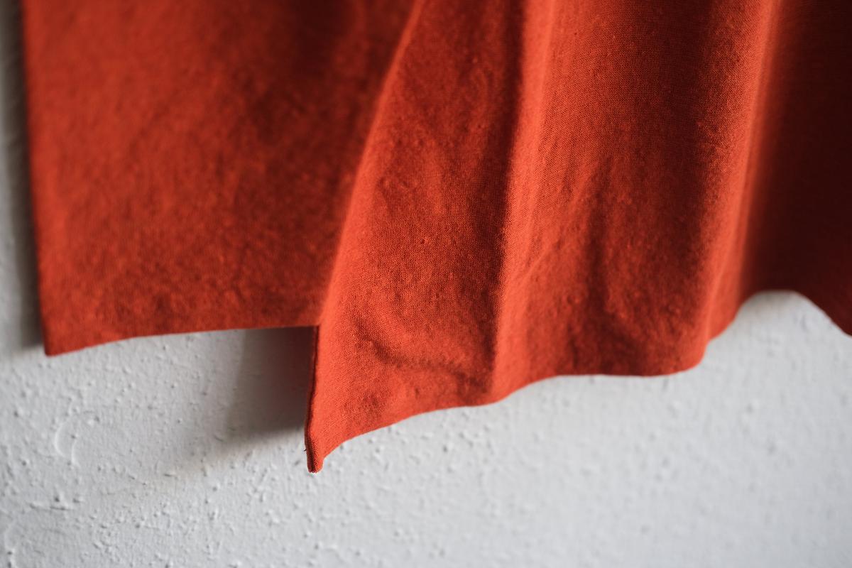 リネンコットンアンダーウェア7分袖｜レディース｜ドライオレンジ