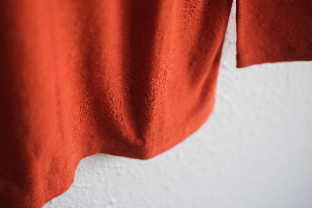 リネンコットンアンダーウェア7分袖｜レディース｜ドライオレンジ