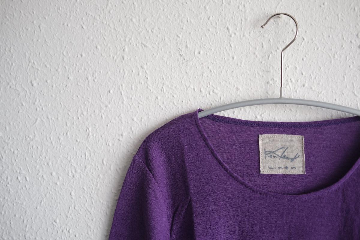 リネンコットンアンダーウェア7分袖｜レディース｜サルビア