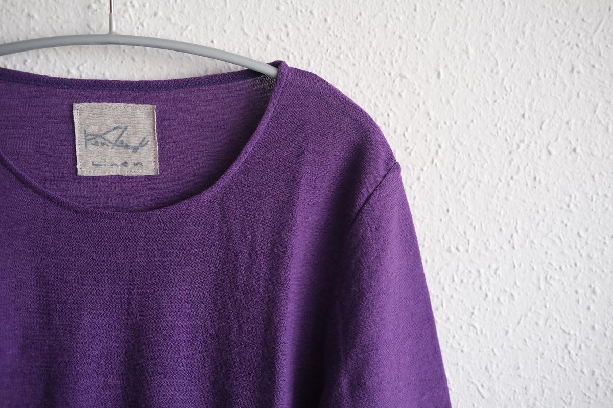 リネンコットンアンダーウェア7分袖｜レディース｜サルビア