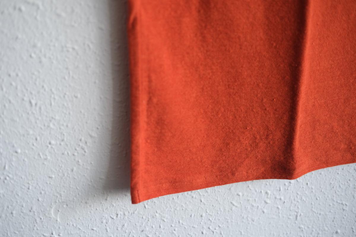 リネンコットンアンダーウェア ノースリーブ｜レディース｜ドライオレンジ