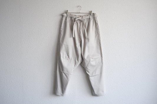 きるもの｜もんぺパンツ｜コットンツイル｜ライトグレー｜unisex freesize