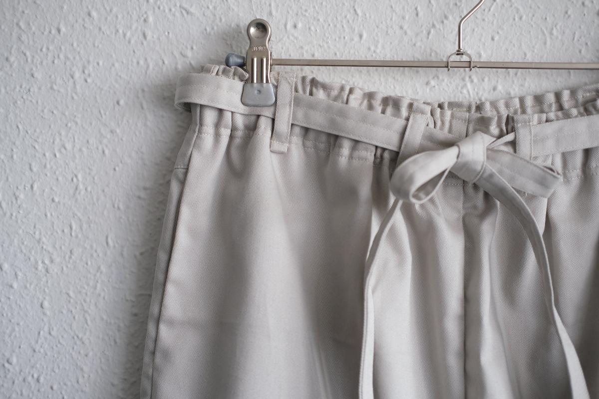 きるもの｜もんぺパンツ｜コットンツイル｜ライトグレー｜unisex freesize