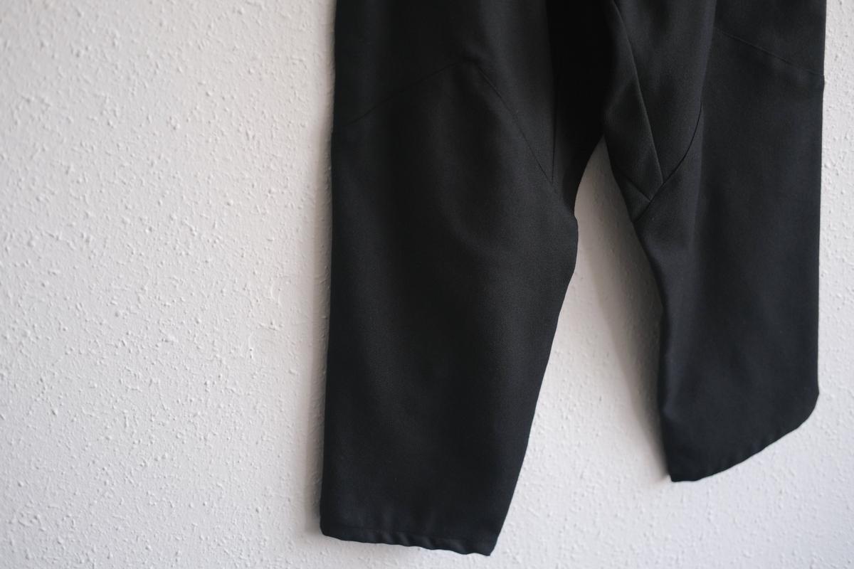 きるもの｜もんぺパンツ｜ウールコットン｜ブラック｜unisex freesize