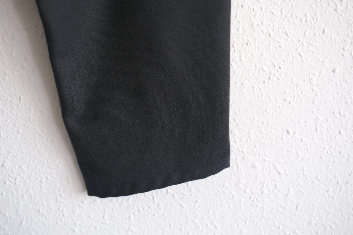 きるもの｜もんぺパンツ｜ウールコットン｜ブラック｜unisex freesize