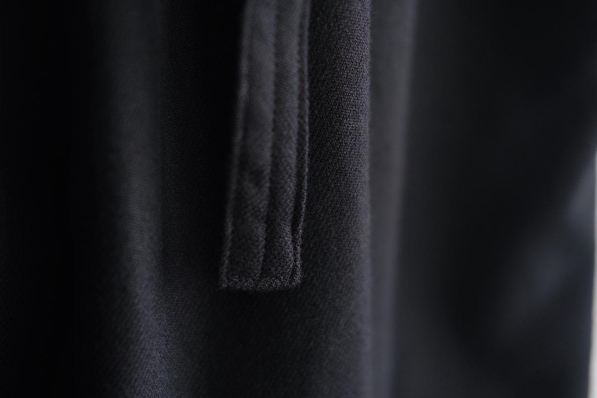 きるもの｜もんぺパンツ｜ウールコットン｜ブラック｜unisex freesize