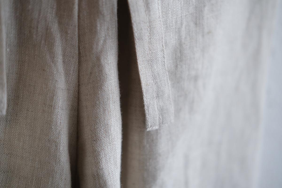 きるもの｜もんぺパンツ｜リネン｜ベージュ｜unisex freesize