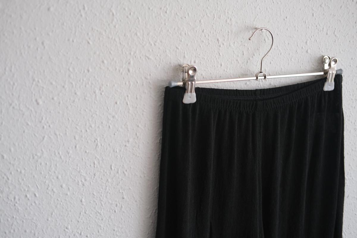 リネンキュプラアンダーウェアパンツ ミドル丈｜ブラック｜unisex 2 size