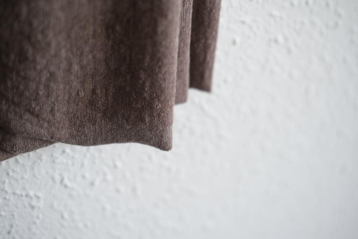 リネンキュプラアンダーウェアパンツ ミドル丈｜スモークグレー｜unisex 2 size