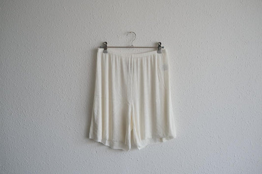 リネンキュプラアンダーウェアパンツ ショート丈｜オフホワイト｜unisex 2 size