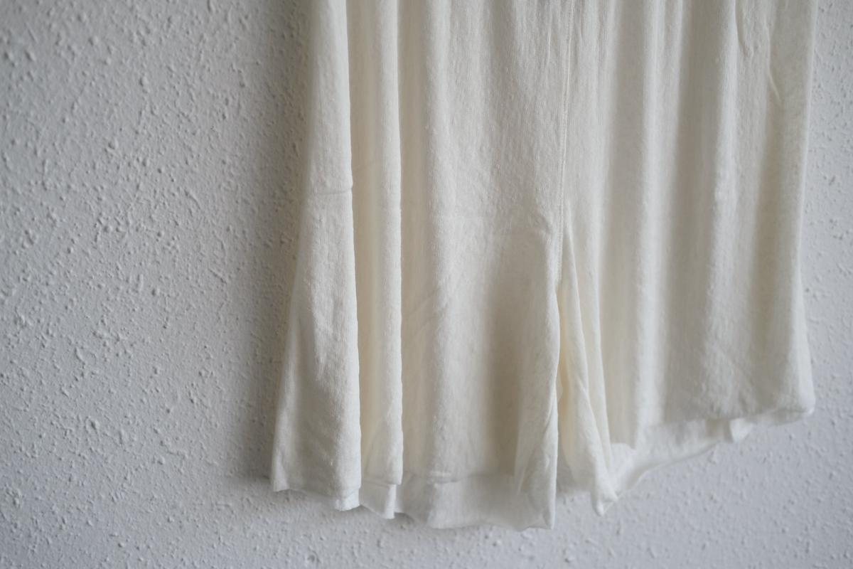 リネンキュプラアンダーウェアパンツ ショート丈｜オフホワイト｜unisex 2 size