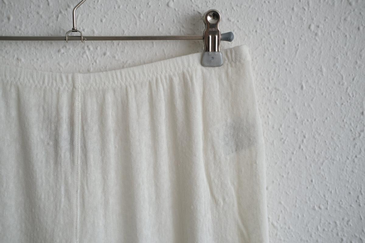 リネンキュプラアンダーウェアパンツ ショート丈｜オフホワイト｜unisex 2 size