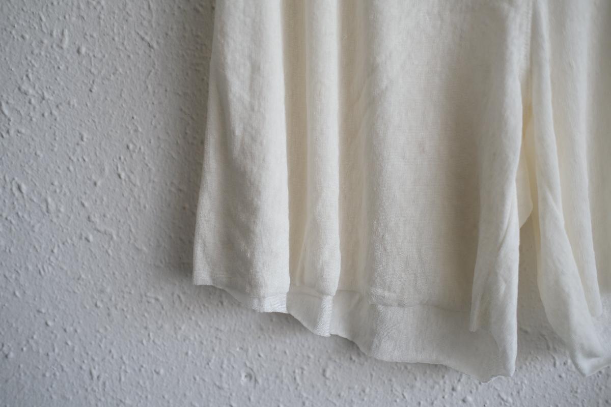 リネンキュプラアンダーウェアパンツ ショート丈｜オフホワイト｜unisex 2 size