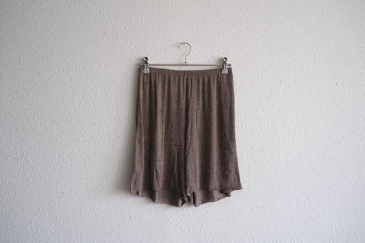 リネンキュプラアンダーウェアパンツ ショート丈｜スモークグレー｜unisex 2 size