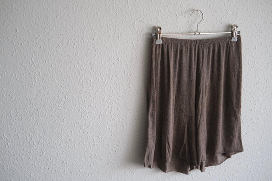 リネンキュプラアンダーウェアパンツ ショート丈｜スモークグレー｜unisex 2 size