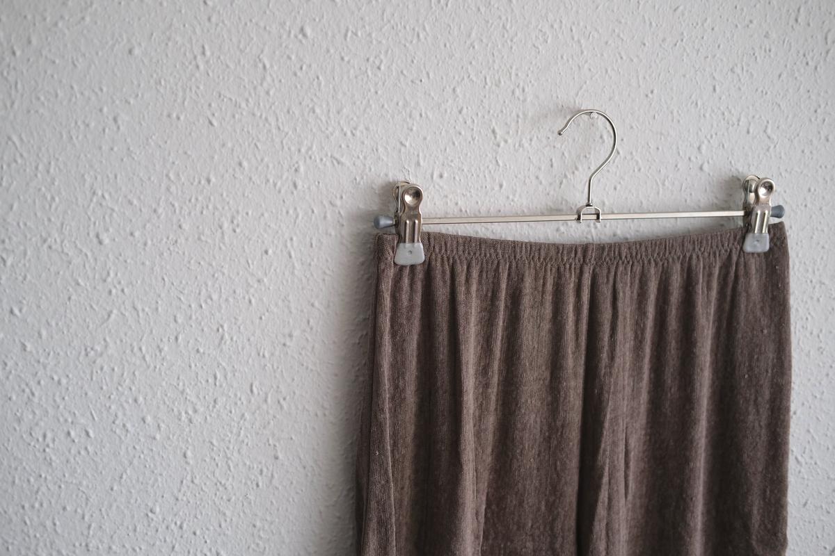 リネンキュプラアンダーウェアパンツ ショート丈｜スモークグレー｜unisex 2 size